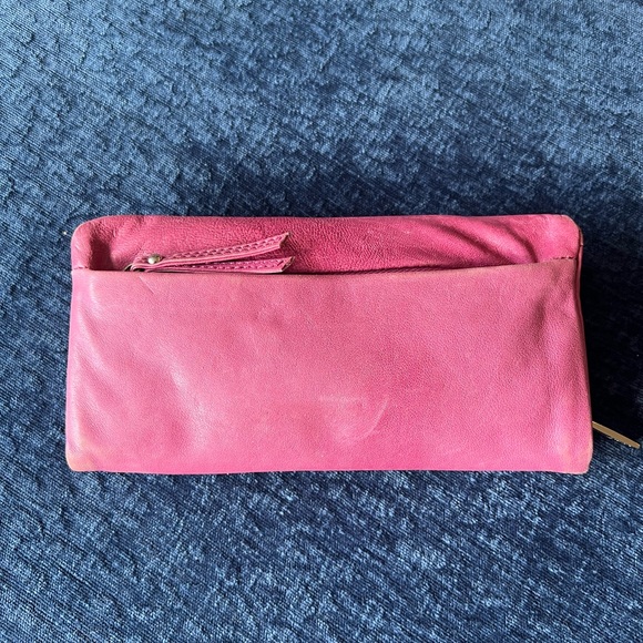 Junior Drake Pink Leather Zip Around Wallet Butter Soft Foldout Organizer - Picture 4 of 16